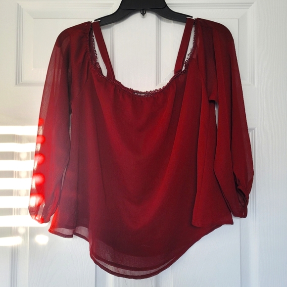 Express sheer bohemian blouse - Picture 2 of 5